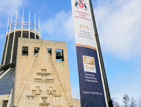 image of cathedral with a beautiful blue sky